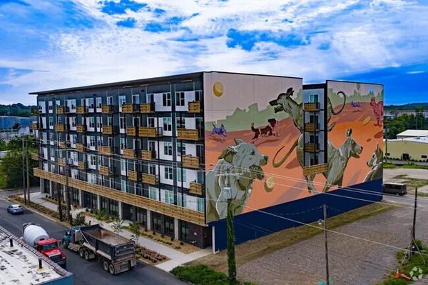 Converted apartment buildings in Manchester, Richmond, VA