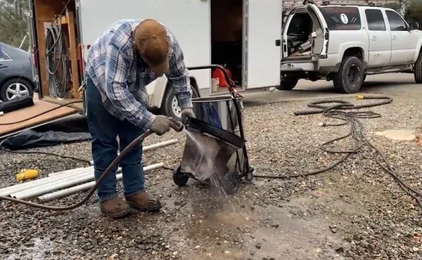 Gutter cleaning tools used to prevent mold and mildew conditions on a Richmond, VA home