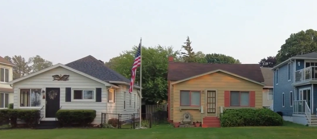 Residential homes in a Richmond, VA neighborhood